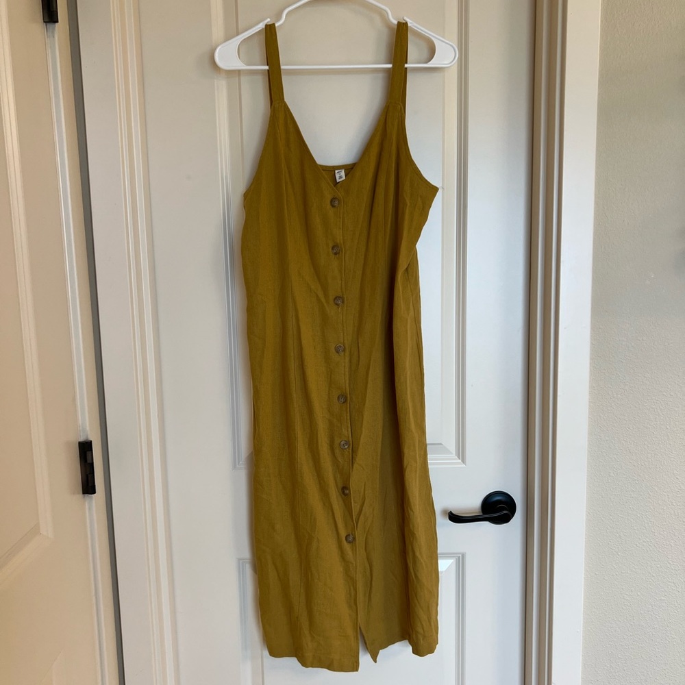 BP Stylish Mustard Button-Down Dress